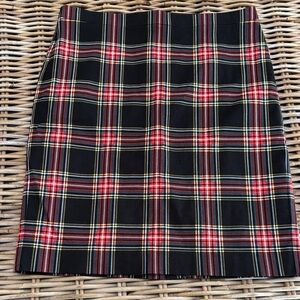 J. Crew Vibrant Plaid pencil Skirt